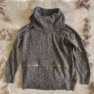 Michael Kors Heather Gray Cowl Neck Sweater